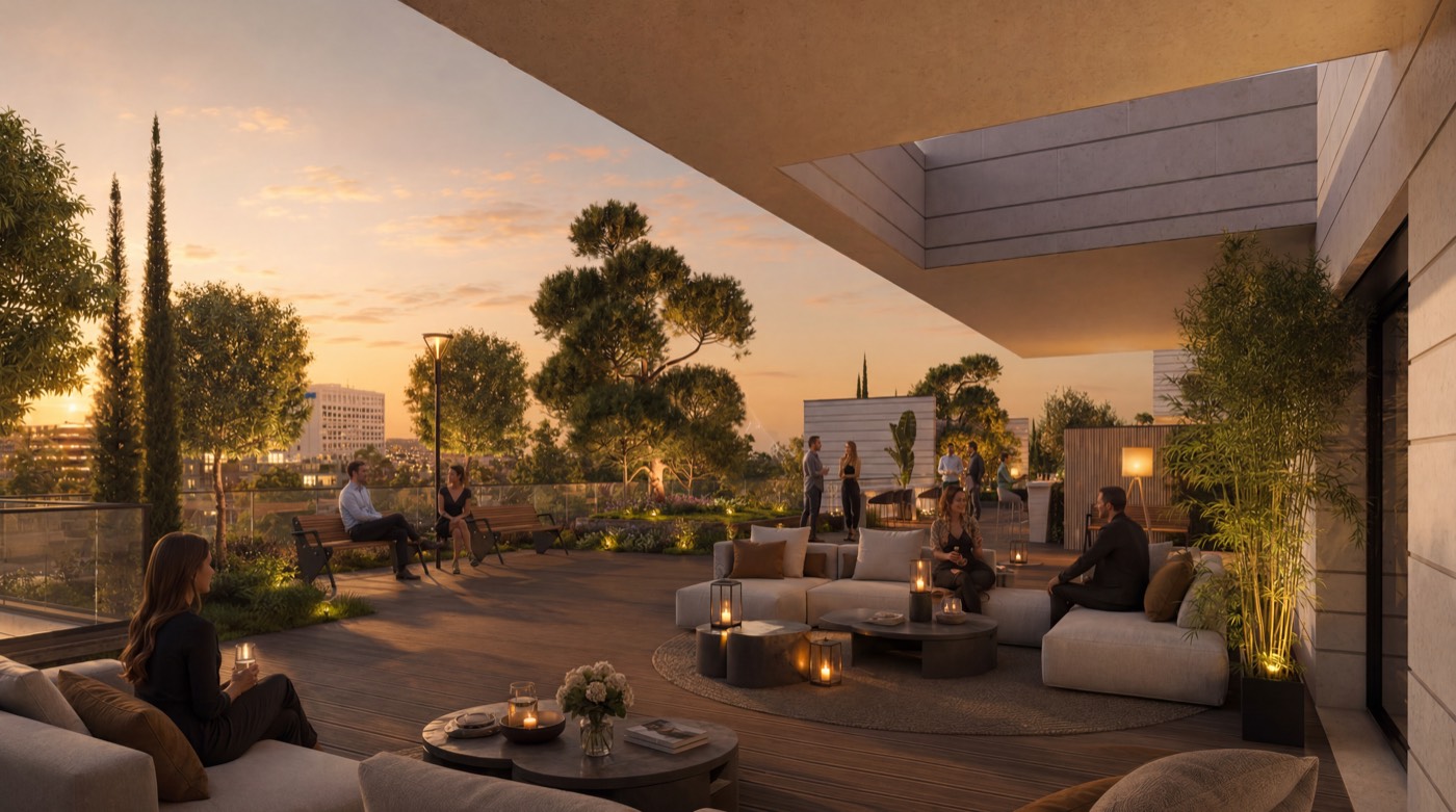 Le rooftop des résidents